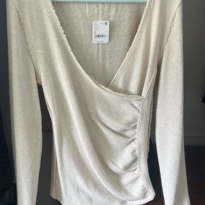 Free People cream color sweater. New